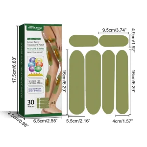 OEM Natura Herbal Wormwood Beauty Legs Patch Weight Lose Burning Fat Patches Body Shaping Beauty Leg Lift Slim Patch Stickers