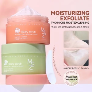 OEM New Arrivals Organic Vitamin C Whitening Moisturizing Fragrance Bathing Refreshing Vegan Pore Cleansing Scrub