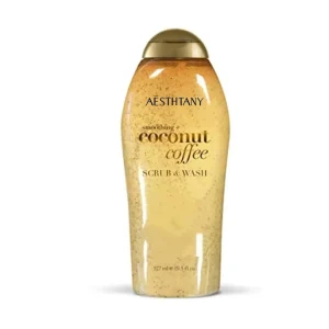 OEM ODM AESTHTANY Coconut Coffee Scrub & Wash 577ml 2-in-1 Exfoliating Body Cleanser Smoothing Moisturizing Arabica Coffee Blend