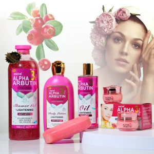 OEM ODM ALPHA ARBUTIN 3 PLUS Body Care Set with Collagen for Whitening and Anti Aging for Black Skin set