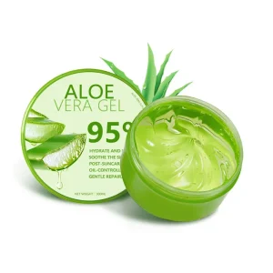 OEM ODM Aloe Vera Gel Face Cream with Vitamin C & Hyaluronic Acid Lightening Hydrating Moisturizing Nourishing All Skin Types