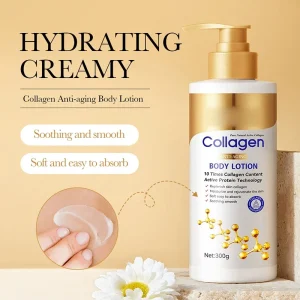 OEM ODM Bone Collagen Body Lotion Face Cream Moisturizing Nourishing Skin Milk Whitening Hydration Skin Care Set