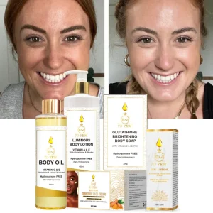OEM ODM Brightening Skincare Set Enhance Skin Tone in Multiple Dimensions Mildly Improves Skin Dullness