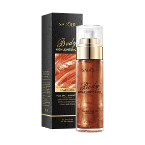 OEM ODM Brightening and Nourishing Body Highlight Oil Glitter Non Sticky Summer Body Shimmer Glow Oil