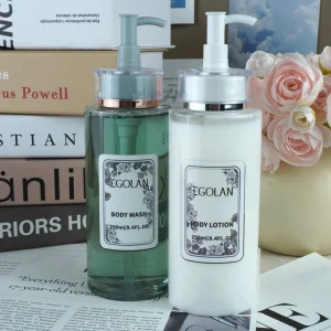 OEM ODM Hyaluronic Acid Moisturizer Body Cream Private Label Milk Perfumed Whitening Lotion and Shower Gel Set