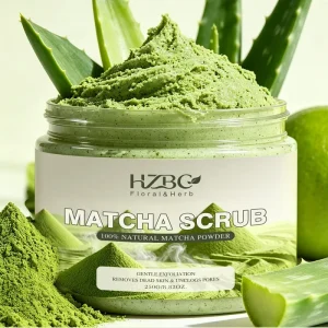 OEM ODM Matcha Scrub Exfoliating Body & Face Scrub with Natural Green Tea Powder Deep Cleansing Dead Skin Remover Spa Grade