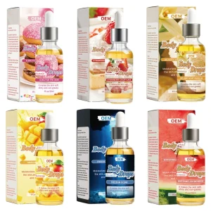 OEM ODM Natural Vitamin E Jojoba Infused Shimmer Brightening Moisturizing Body Oil with Anti Aging Benefits