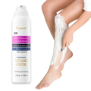 OEM ODM Permanent Hair Removal Spray & Mousse Nourishing Gentle Depilatory for Body & Face with Chemical Ingredients