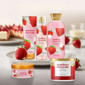 OEM ODM Private Label Long Lasting Moisturizing Strawberry Extract Women’s Gift Shower Cleansing Luxury Skin Body Care Gift Set