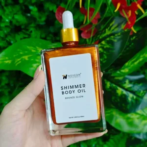OEM ODM Private Label Natural Organic Bronze Shimmer Body Oil for Beach Long Lasting Luminizer