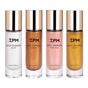 OEM ODM Private Label Vegan Shimmer Tanning Oil Glow Body Oil Liquid Highlighter Illuminator