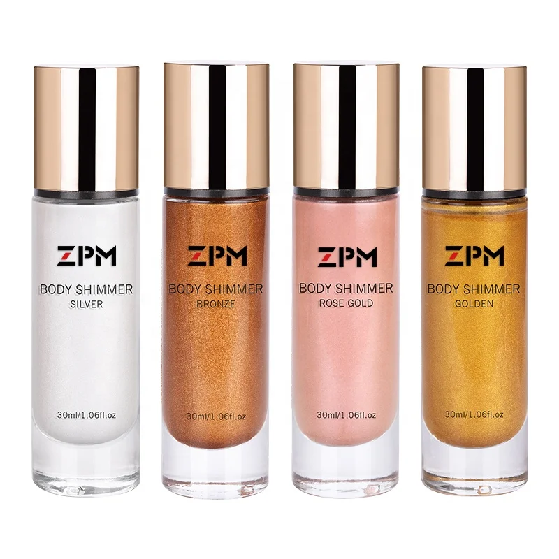 OEM ODM Private Label Vegan Shimmer Tanning Oil Glow Body Oil Liquid Highlighter Illuminator