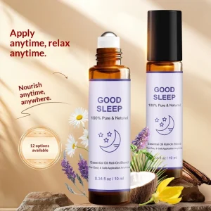 OEM ODM Roll-On Massage Aromatherapy Therapeutic Steam Distilled Essential Oil 10ml Facial Hair Body Nail Care Set Fractionated