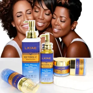 OEM ODM Supplier Retinol Natural Lightening Body Korean Hydrating Brightening Snail Skin Care Set for Black Skin