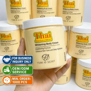 OEM ODM Thai Pearl Brighten Face Body Whitening Cream Vitamin C Niacinamide Lotion Long Lasting Hydration for Black Skin