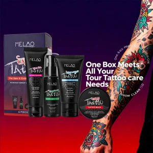 OEM ODM Vegan Tattoo Care Balm Soap and Lotion Gel Private Label Tattoo Aftercare Kit for Clients