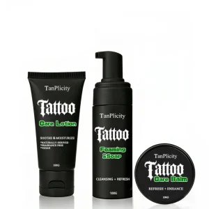 OEM ODM Vegan Tattoo Care Balm Soap and Lotion Set Private Label Tattoo Aftercare Kit for Clients