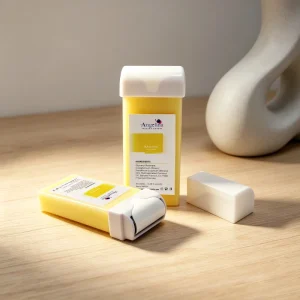 OEM Painless Banana Flavor 100G Soft Cartridge Wax Hair Removal Wax for Professional Beauty Home Use on Face Leg Body