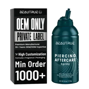 OEM Piercing Aftercare Spray Saline Spray for Piercings Herbal Accelerate Healing Body Aftercare Tattoo Piercing Aftercare Spray