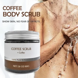 OEM Private Label Dead Sea Salt Body Scrub Gentle Skincare Exfoliating Moisturizing Whitening Coffee Body Scrub