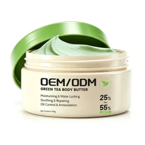 Whitening Brightening Herbal Mineral Body Care OEM ODM Custom Logo Green Tea Extract Hydrating Whipped Cream