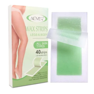 OEM Private Label Wax Strips Hair Removal Painless Hair Remover Keeps Skin Smooth for Arms Body Bikini Area Waxing Strips