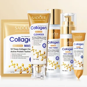 OEM SADOER Collagen Anti age Lightening Cream Korean Skin Care Brightening Whitening for Women Face Skin Care Set