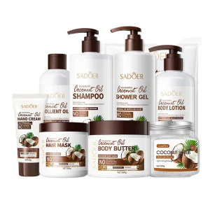 OEM Sadoer Coconut Skin Care Cream Hydrating Moisturizing Body Mask Skin Care Set for Body