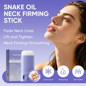 OEM Snake Oil Neck Firming Stick for Sagging Skin and Fine Lines 20g