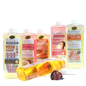 OEM Stock 1000ml Lemon Whitening Face Body Corrector Repair Oil Essential Vitamin C Gold Oil for Anti Dark Spots Aging