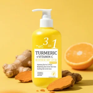 OEM Turmeric Vitamin C Whitening Body Lotion Sooth Anti Acne Brightening Body Lotion for Women Vitamin C Retinol Body Lotion