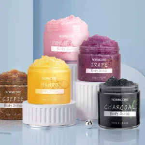 OEM Vegan Whitening Exfoliating Moisturizing Coffee Coconut Milk Fruit Salt Rainbow Sugar Body Scrubs Factory Manufacturer
