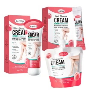 OEM Women’s Hair Removal Cream with Peach Extract, Moisturizing, Painless Body Smoothing Depilatory Cream