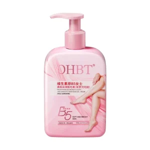 OHBT Soft Vitamin B5 Smooth Hair Removal Cream Lotion for Underarm Private Parts Whole Body 200g