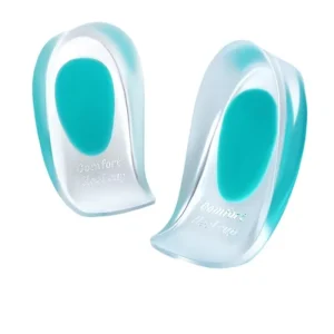 OKSILICONE Silicone Half Insoles Heel Pain Relief Shock Absorption Orthotic Arch Support Insole for Heel Spur Plantar Fascilitis