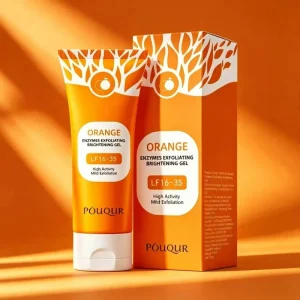Orange Exfoliating Gel 100g Gentle Enzyme Gel Exfoliant Whitening Brightening Facial Body Dead Skin Remover