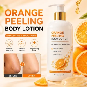 Orange Peeling Lotion Removing Dead Skin Whitening Smoothing Body Care Oil Private Label