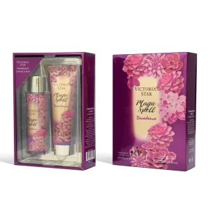 Organic Body Skin Care Set Gift Box 250ml Womens Body Mist Splash with 236ml Bodyworks Perfume Lotion SG0049
