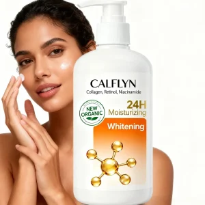 Organic Body Whitening Lotion with Collagen Retinol & Niacinamide Moisturizing Brightening Body Cream Skincare Private Label