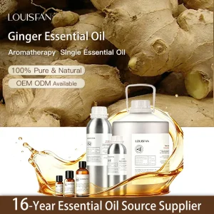 Organic CO2 Supercritical Ginger Essential Oil Aromatherapy Skincare Raw Material 100% Pure Plant Extract Oils 10ML