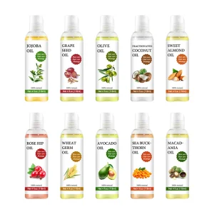 Organic Extra Virgin Jojoba Oil Cold Pressed Raw Carrier Oil Moisturizing Eco Friendly for Skin Care