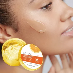 Organic Herbal 99% Aloe Vera Gel Face Moisturizing Lightening Anti Wrinkle Pigmentation Corrector Sulfate free Vitamin C