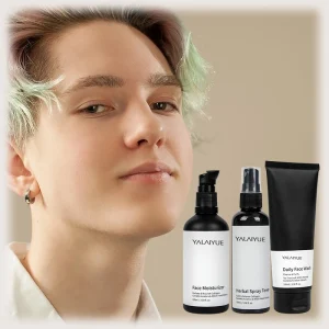 Organic Men’s Skin Care Set for Men Body Lotion Cream Beard Essential Oil Male Skincare Products Private Label Scrubs Soap