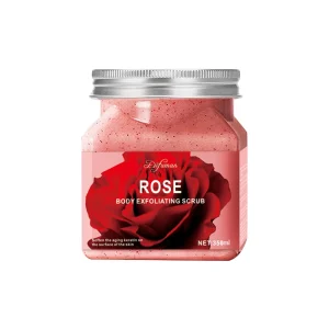Organic Natural Rose Facial Scrub Deep Cleaning Exfoliating Body Scrub Moisturizer for Face and Body Use