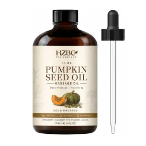 Organic Pumpkin Seed Oil Cold Pressed 100% Pure Carrier Oil for Hair Growth Skin Nails Massage Aromatherapy