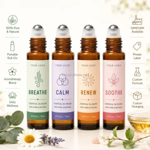 Organic Pure Natural Essential Oil Blend Set for Diffuser Massage Skin Care Sweet Fresh Scents Stress Relief Sleep Energy