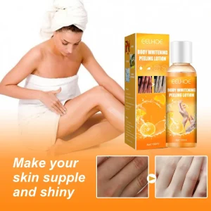 Organic Skin Care Whitening Peel Off Lotion K1 Black Skin Whitening Orange Body Peeling with Hyaluronic Acid Ingredient