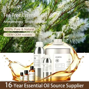 Organic Tea Tree Essential Oil 100% Pure Natura Aromatherapy Skincare for All Skin Types Top Grade Single Oils