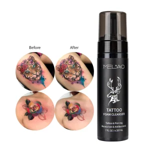 Organic Unisex Tattoo Aftercare Foam Cleaner 207ml Deep Cleansing Moisturizing Tattoo Care Mousse