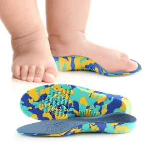 Orthotic Insole Shoe Flat Foot Correction Arch Support Memory Foam Insole Kids Orthopedic Pad Shock Absorption Comfort